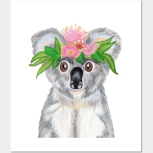 Frida Koala Posters and Art